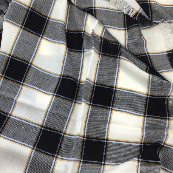 COACH NEW YORK Horse & Carriage Wool Plaid Scarf - Picture 5 of 8